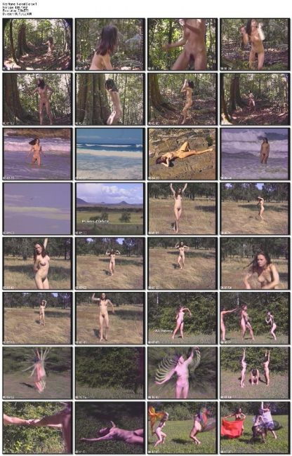 Dancing Nude in nature, young naturists [Pure naturism]