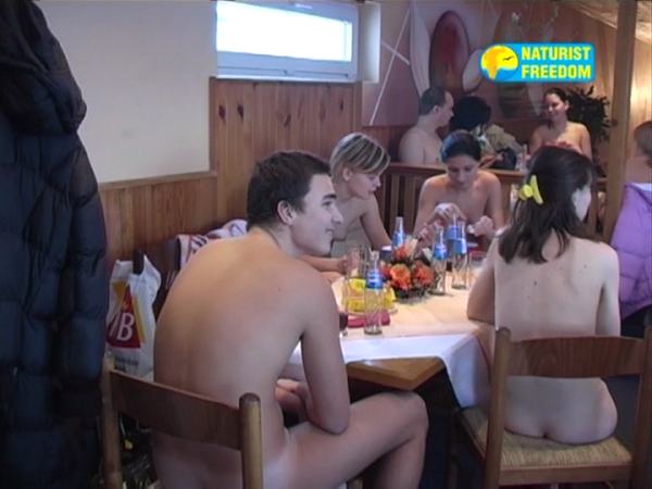 Youth nudists in bowling club - video [Pure naturism]