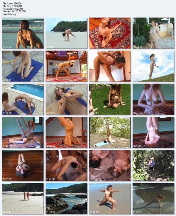 Video yoga in the Nude [Pure naturism]