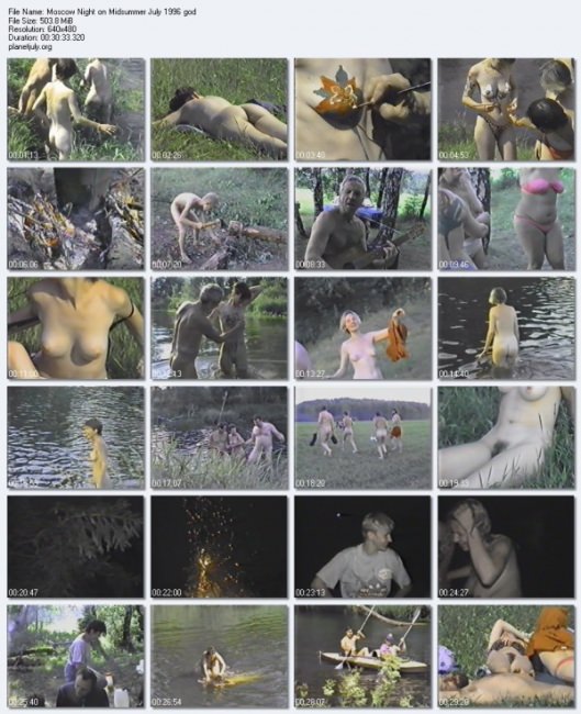 Whole day and night in the company of the Moscow nudists, video [Pure naturism]