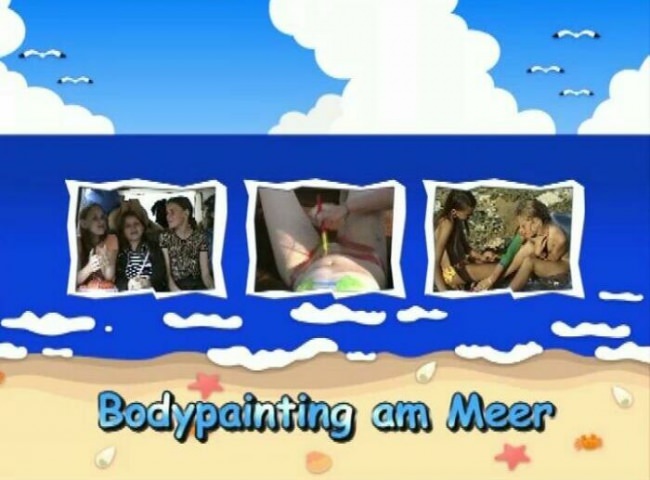 Family nudism video - Bodypainting am Meer [Pure naturism]