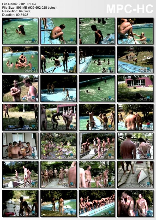 Family nudism of video - boys in camp of nudists [Pure naturism]