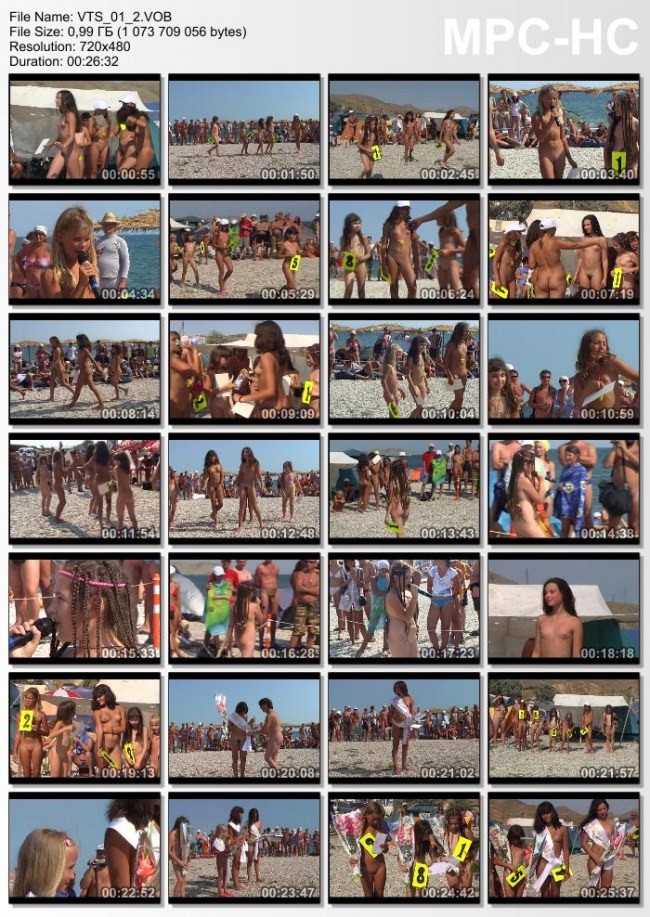 Family nudism Koktebel - Family Beach Pageant part 1 [Pure naturism]