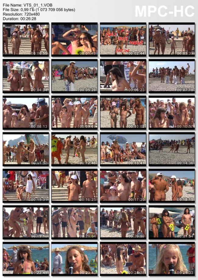 Family nudism Koktebel - Family Beach Pageant part 1 [Pure naturism]