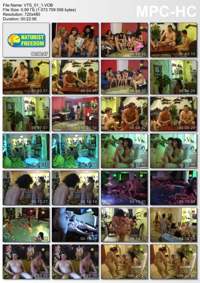 Naturism family video - One Day at ?he Castle Fantasia [Pure naturism]